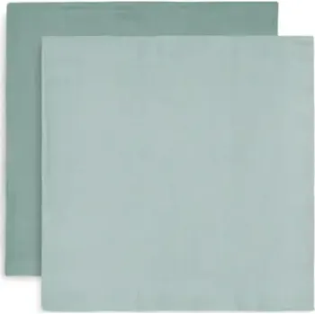 Prostěradlo Jollein 2 bambusové zavinovačky 115x115 cm BAMBOO Ash Green (Popelavě Zelená)