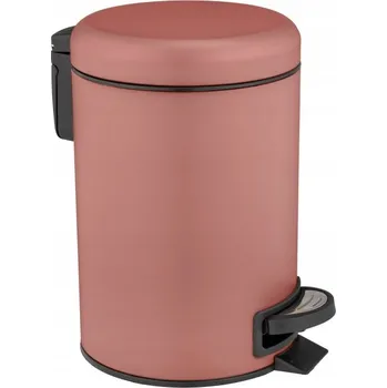 Odpadkový koš ODPADKOVÝ KOŠ S VÍKEM MALÝ ODPADKOVÝ KOŠ 3 l KOVOVÝ DO KOUPELNY WENKO