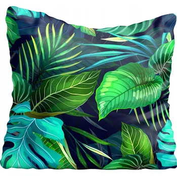 Povlak na polštářek Dekorační povlak na polštář s motivem tropických listů 35x35 cm