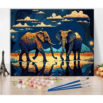 Malování podle čísel, 40 x 50 cm, kompletní sada