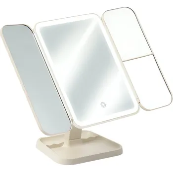 Kosmetické zrcátko Soulima 26952 krémově bílé