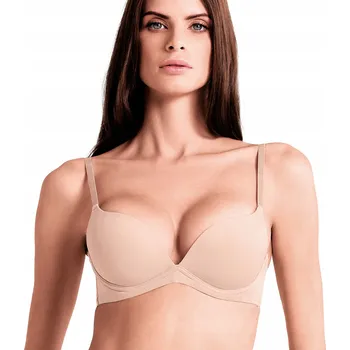 Podprsenka Podprsenka super push-up 75B béžová, bezešvá, bez kostic Lormar