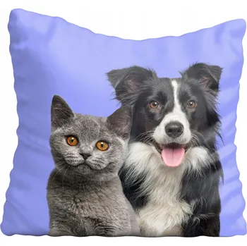 Polštář Dekorační povlak na polštář s motivy psů 50x50 cm