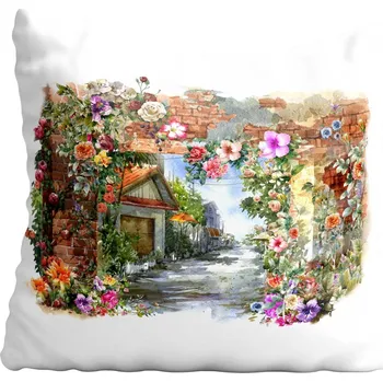 Polštář Povlak na polštář akvarel 40x40 cm