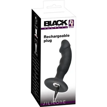 Anální kolík Dobíjecí vibrační anální kolík Black Velvets,