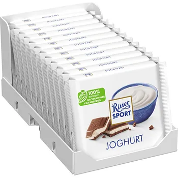 Čokoláda Ritter Sport Joghurt čokoláda 12x100 g - VÝHODNÉ BALENÍ - originál z Německa