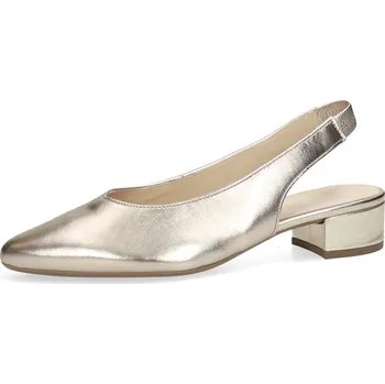 Dámská obuv Gabor dámské kožené lodičky s otevřenou patou - zlaté