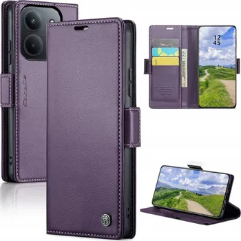 Pouzdro na mobilní telefon Flipové pouzdro Caseme pro Xiaomi Redmi 15C fialové
