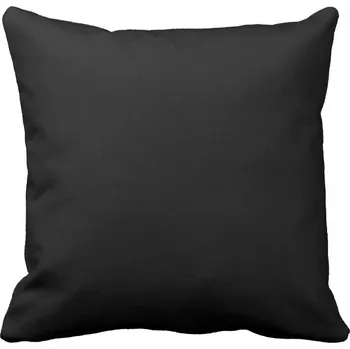 Povlak na polštářek Dekorační povlak na polštář černý 60x60 cm, hladký