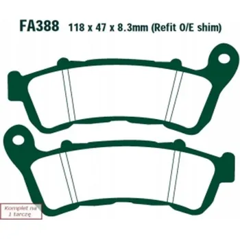 Brzdová destička Brzdové destičky ebc forza EBC SFA388