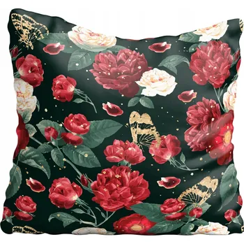 Polštář Dekorační povlak na polštář s květinami 40x40 cm