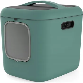 Toaleta pro kočku Kočičí kočičí toaleta Rotho Bílá XL - zelená