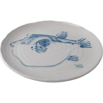 Talíř Jídelní talíř FUGU 29 cm, bílá, keramika, MIJ