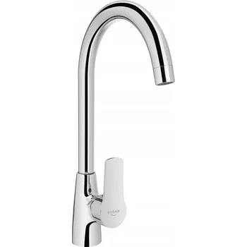 Kuchyňská baterie stojánková Invena Verso stříbrná