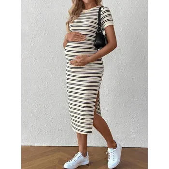 Dámské šaty MIDI ŠATY SHEIN ECRU ŠATY (M)