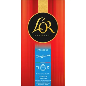L'OR Espresso Passione Decaffeinato 10 kapsle 10ks