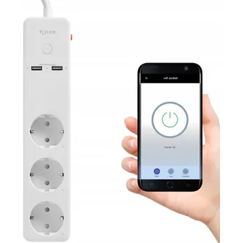 Elektrická zásuvka Elektrická Zásuvka USB na dálkové ovládání Sanico Electronics bílá