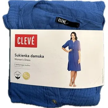Dámské šaty Šaty Cleve z mušelínu vel. M, modré