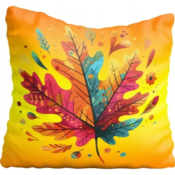 Polštář Povlak na polštář s motivem listů, podzimní design, 20x20 cm