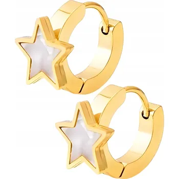 Náušnice Náušnice WS - 39014 - Bílá/Zlatá KP-39014