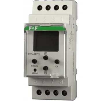 Relé F&F Časové Relé Digitální Spínací Hodiny 18 Funkcí PCS-517 na DIN Lištu
