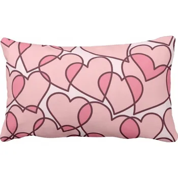 Polštář Povlak na polštář srdce 40x90 cm