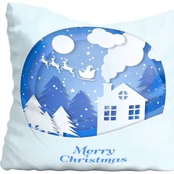 Polštář Povlak na polštář s vánočním motivem 60x60 cm