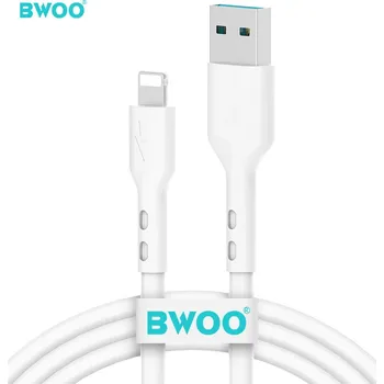 Datový kabel BWOO X172L USB kabel - iPhone Lightning / 1m / 3A / bílý