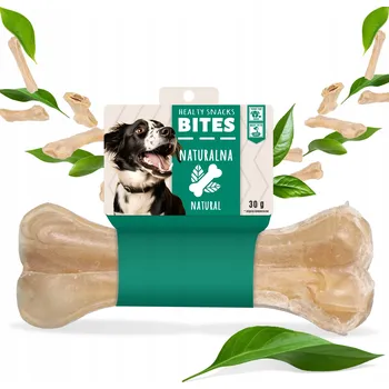 Pamlsek pro psa Kost pro PSA Lisovaná PŘÍRODNÍ 10 cm Kousací PAMLSEK Žvýkací HOVĚZÍ