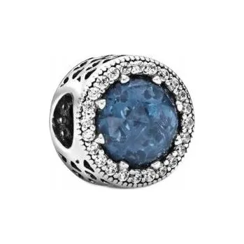 Přívěsek Přívěsek s lesklým modrým kamenem Stříbro S925 Simplyme +