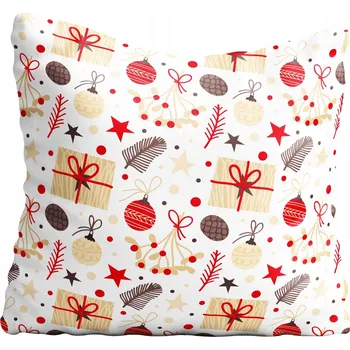 Polštář Povlak na polštářek s vánočním motivem, hvězda, 30x30 cm