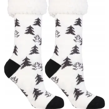 Dámské ponožky SILNÉ PONOŽKY BAMBOŠE VÁNOČNÍ PONOŽKY TEPLÉ MORAJ VEL. UNI