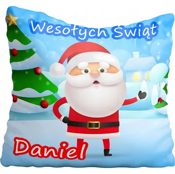 Polštář Povlak na polštář Mikuláš + jméno, Vánoce, 50x50 cm