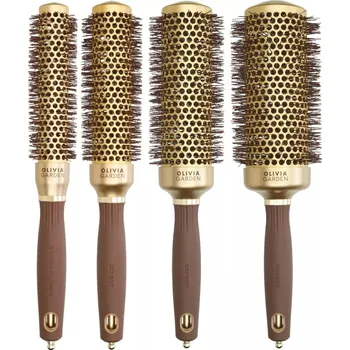 kartáč na vlasy Olivia Garden Expert Speed Gold & Brown - Foukací kartáč Olivia Garden Expert Speed Gold & Brown: 25mm