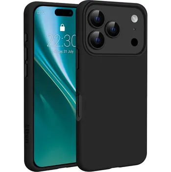 Pouzdro na mobilní telefon Etteri silikonové pouzdro Mag pro iPhone 17 Pro černé