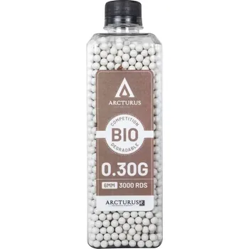 Airsoftová kulička Airsoftové kuličky Arcturus RS® BIO 0,30g, 3000bb, láhev