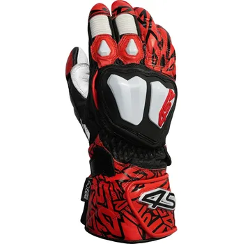 Moto rukavice Rukavice 4SR RR Aramid Core Red pánské červená-bílá-černá M