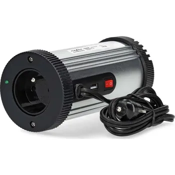 Měnič napětí NEDIS měnič napětí/ modifikovaná sinusoida/ 12 V DC/230 V AC 50 Hz/ 150 W (300 W špička)/ USB-A/ 1x zásuvka type E