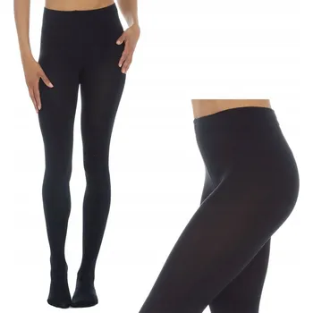 Dámské legíny Legíny ZATEPLENÉ BAVLNĚNÉ teplé legíny silné LEGÍNY zimní černé M