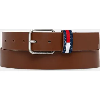 Opasek Kožený pásek Tommy Jeans AM0AM13688 hnědá 88X, vel. 100