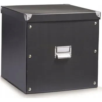 Úložný box Krabice s víkem černá