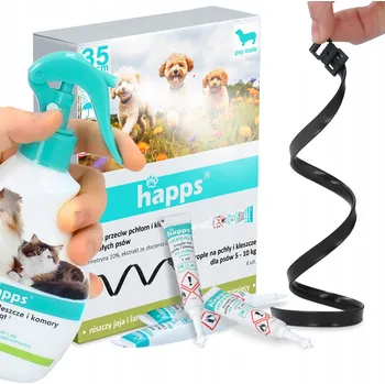 Antiparazitikum pro psa Kapky PROTI KLÍŠŤATŮM A BLECHÁM pro PSY 5-10kg + OBOJEK Proti Klíšťatům 35cm Tekutina INSE KD