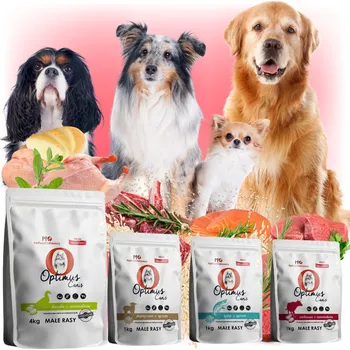 Krmivo pro psa 7kg Sada suchého krmiva Optimus Canis kachna, jehněčí, ryba, hovězí