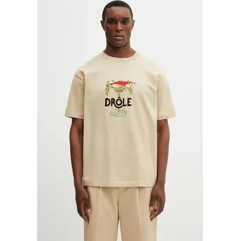 Dámské tričko Bavlněné tričko Drôle de Monsieur Lobster Cup, L, béžová, 80X