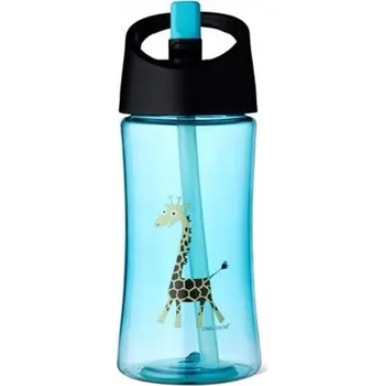 Láhev Lahev Na Pití Carl Oscar transparentní s brčkem 350 ml