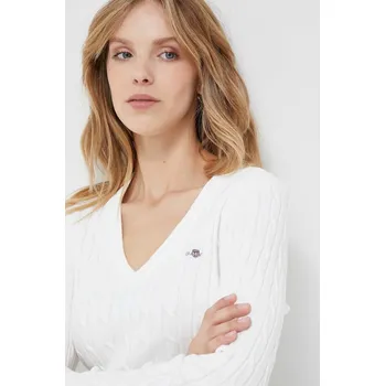 Pánský svetr Svetr Gant 4800101 bílá 00X, vel. XL