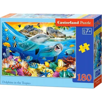 Puzzle Puzzle Castorland 180 dílků Puzzle 180 DOLPHINS IN THE TROPICS CASTOR