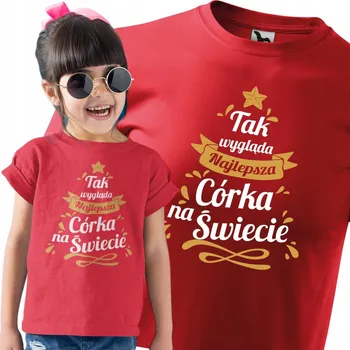 Chlapecké tričko Dětské vánoční tričko Tak vypadá Nejlepší Dcera Vánoční strom 8 134 cm