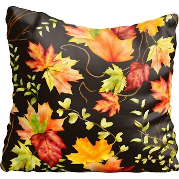 Polštář Povlak na polštář s motivem listů, podzimní, 50x50 cm