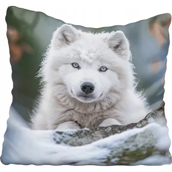 Polštář Dekorační povlak na polštář s motivem vlka 50x50 cm